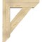 Ekena Millwork Traditional Slat Rough Sawn Bracket w/ Offset Brace, Douglas Fir, 8"W x 30"D x 34"H BKT0806X30X34TRA06RDF - alternate 2